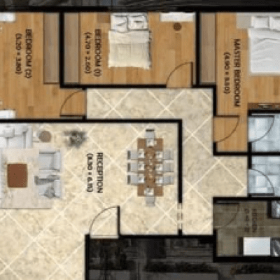 Own an apartment of 215 meters in New Lotus, Fifth Settlement